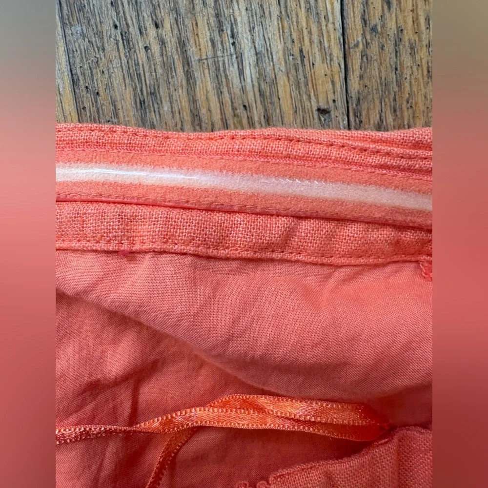 Abercrombie and Fitch Scarlett Strapless Linen-Blend Skort - Picture 5 of 8